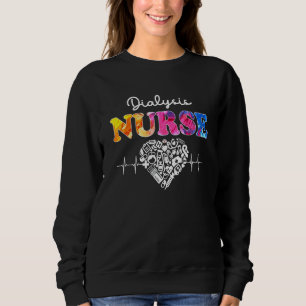 Dialys Nurse Watercol Kärlek Heart Stetoscope Rn T Shirt