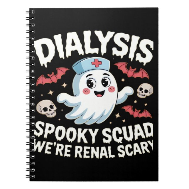 Dialys Spooky Squad Renal Halloween Nephrology N Anteckningsbok (Framsidan)