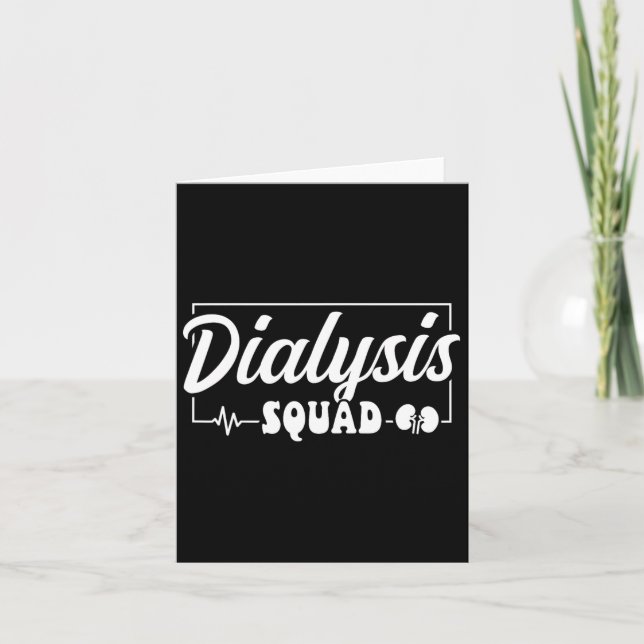 Dialys Squad Dialystekniker Sjuksköterska Kort (Framsida)