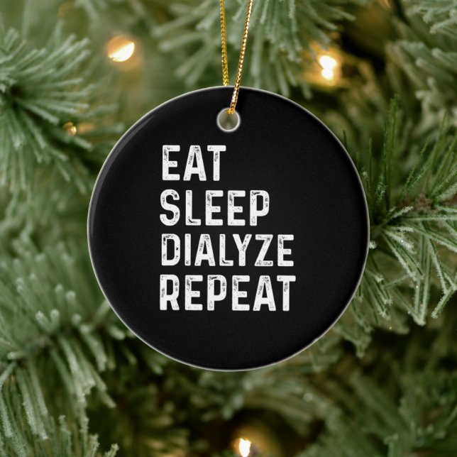 Dialysgåvor till patienter med njurteknologi julgransprydnad keramik (Träd)