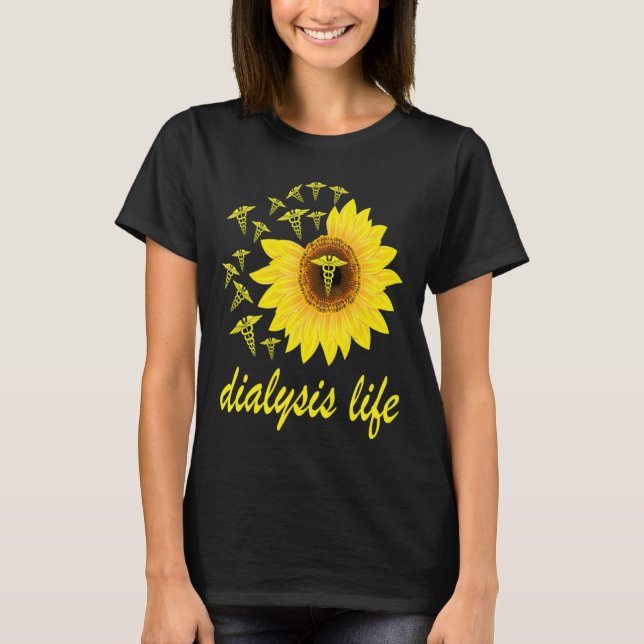 Dialysis nurse Patient Care Nephrology Technician T Shirt (Framsida)