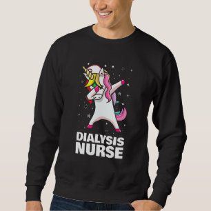 Dialysis Nurse Unicorn Lång Ärmad Tröja