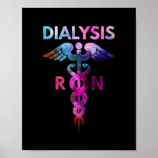 Dialysis RN Nurses Nephrology Registered Nurse Poster (Framsidan)