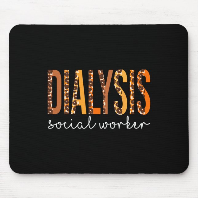 Dialysis Social Worker Leopard Fall Autumn Thanksg Musmatta (Framsidan)