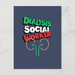 Dialysis Social Worker Vykort
