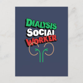Dialysis Social Worker Vykort