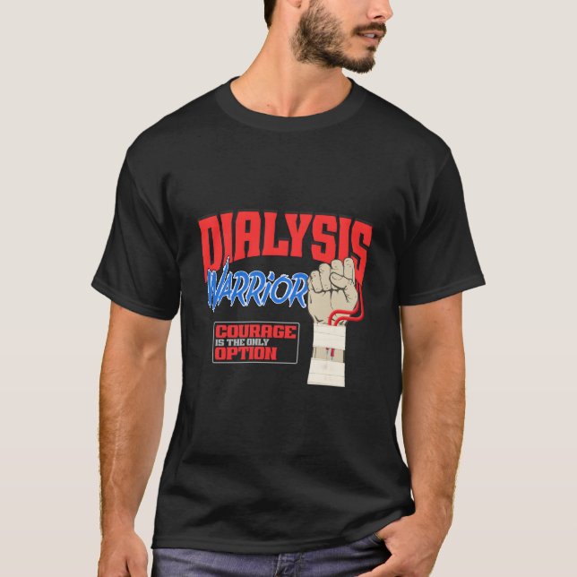 Dialyskrigare En Ney dialyspatient och hemodialys T Shirt (Framsida)
