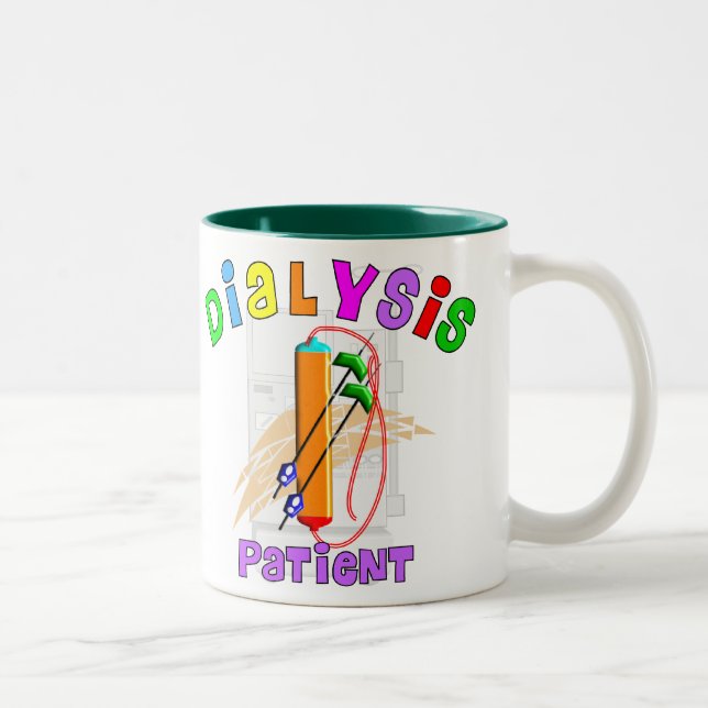 Dialyspatient T- Shirts och Gifts Två-Tonad Mugg (Höger)