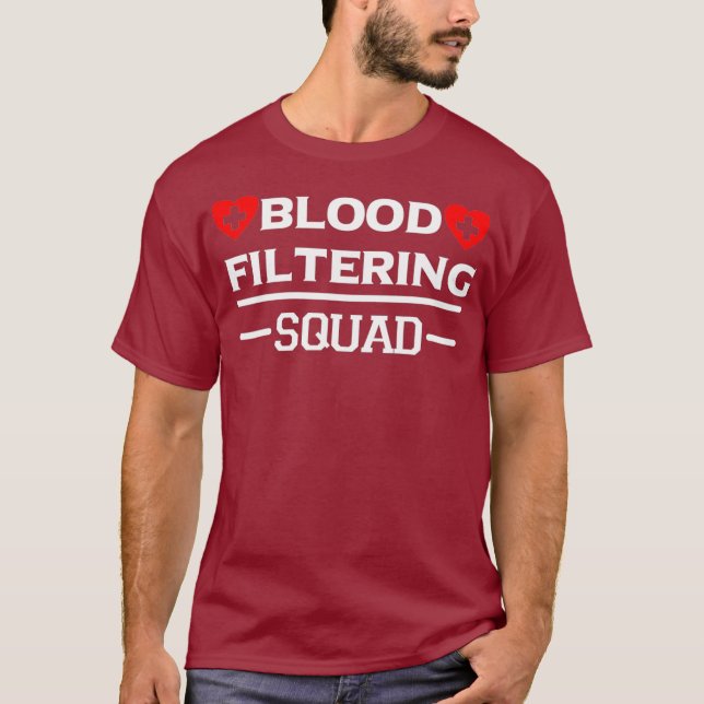 Dialyssjuksköterska - Blodfiltreringstorget - desi T Shirt (Framsida)