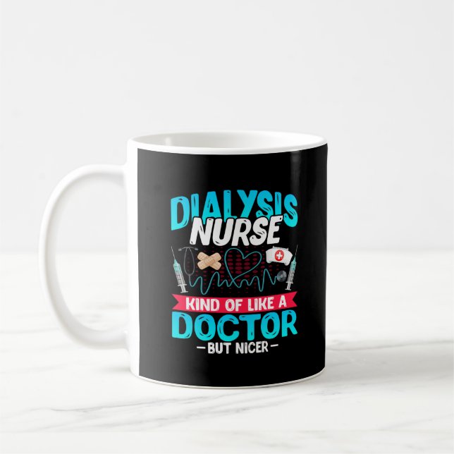 Dialyssjuksköterska som Doktor - Lustigt Kaffemugg (Vänster)