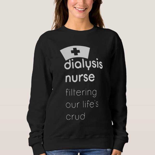 Dialyssjuksköterska som filtrerar våra livsmiljöer t shirt (Framsida)
