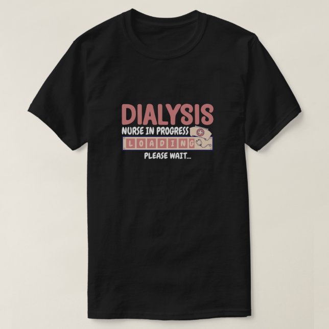 Dialyssjuksköterska under utveckling - framtida ne t shirt (Design framsida)