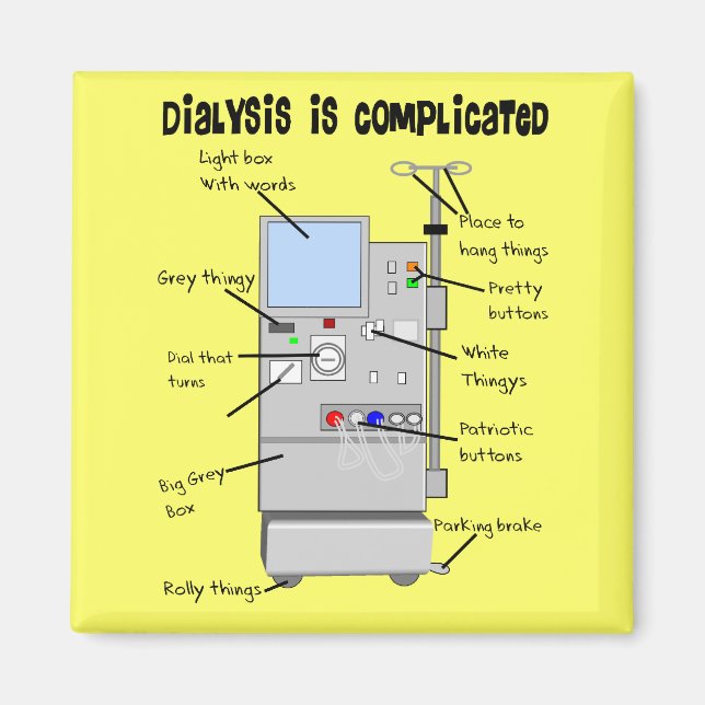 Dialyssjuksköterskor/tekniska nybörjare magnet (Framsidan)