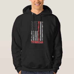 Dialystekniker amerikanska Flagga Nephrology Te Hoodie