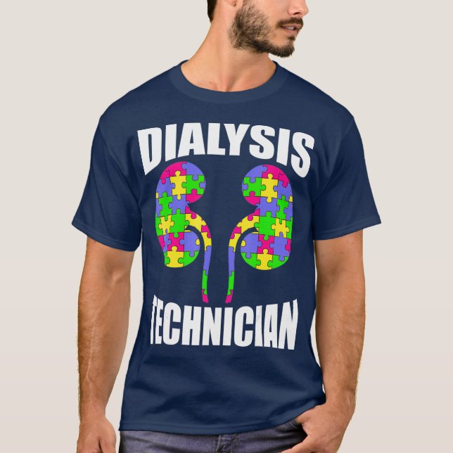Dialystekniker Biet Nephrology Tech T Shirt (Framsida)