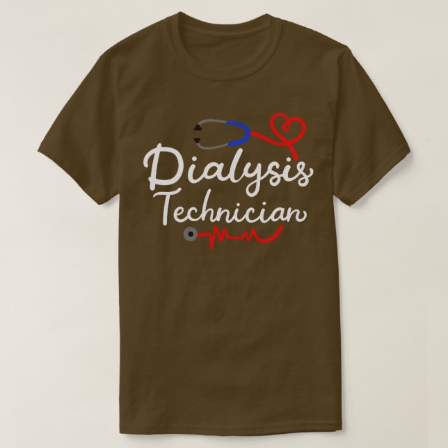 Dialystekniker Dialysteknik T Shirt (Design framsida)