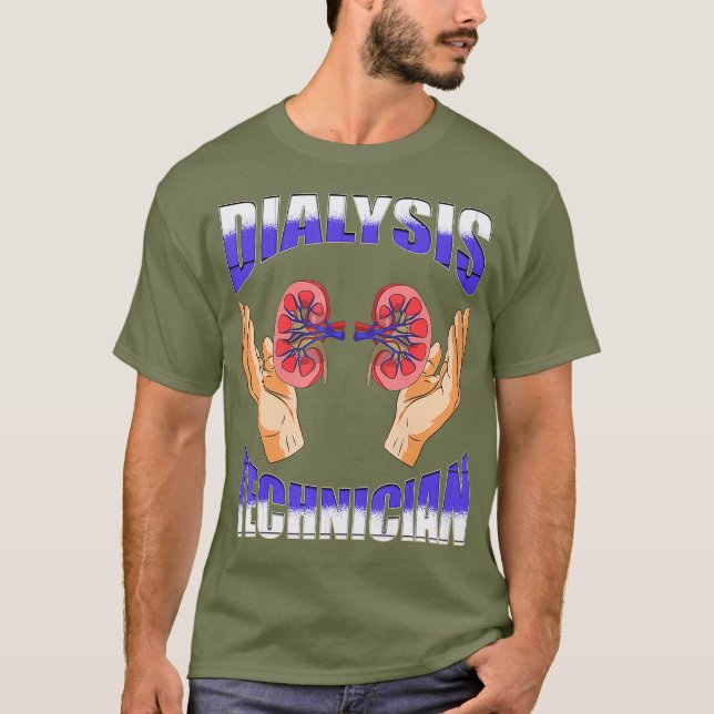 Dialystekniker för behandling av nefrologiteknik t shirt (Framsida)
