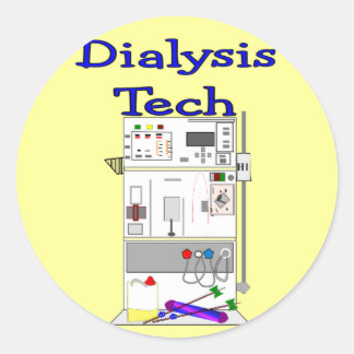 Dialystekniker - Fresenius Maskin Design Runt Klistermärke
