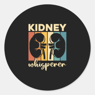 Dialystekniker Kidney Whisperer Dialys Tech Runt Klistermärke