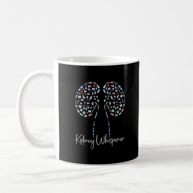 Dialystekniker Kidney Whisperer Tech Nurse Kaffemugg (Vänster)