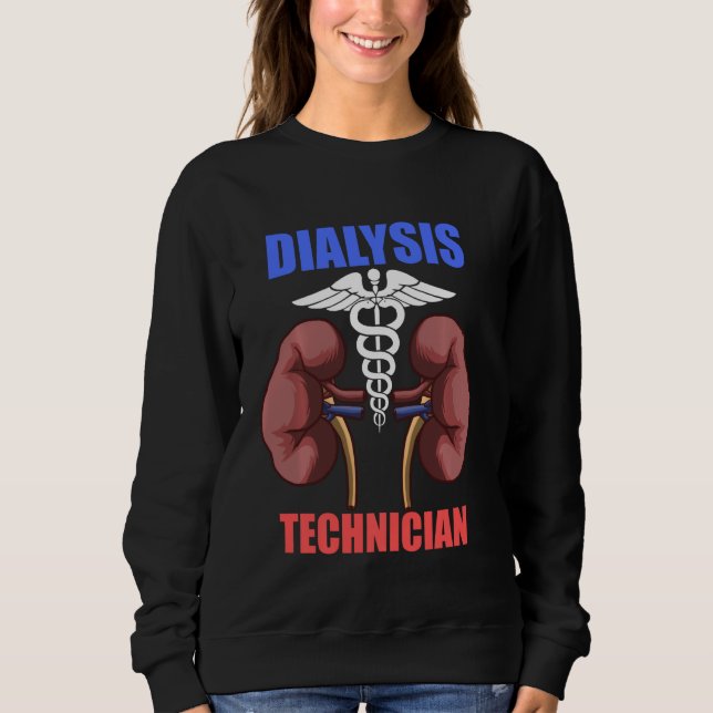 Dialystekniker Kidneys Nephrology Tech T Shirt (Framsida)