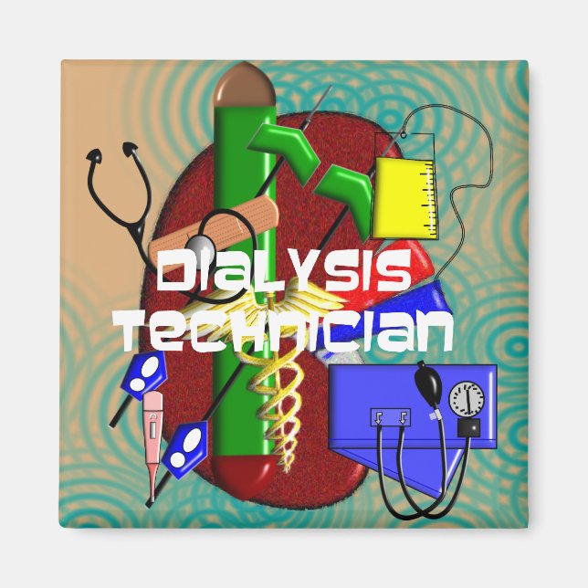 Dialystekniker konstgåvor magnet (Framsidan)