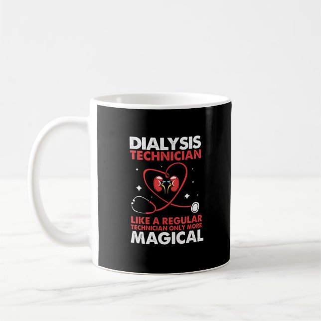 Dialystekniker Magic Funny Dialysis Tech Kaffemugg (Vänster)