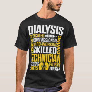 Dialystekniker Maskinverkande Nephrology Tech T Shirt