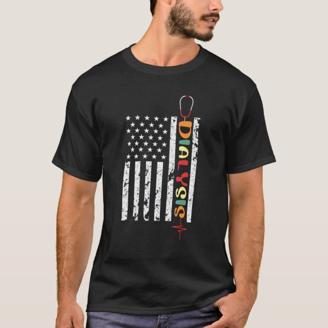 Dialystekniker Nephrology Dialys Nurse T Shirt (Framsida)