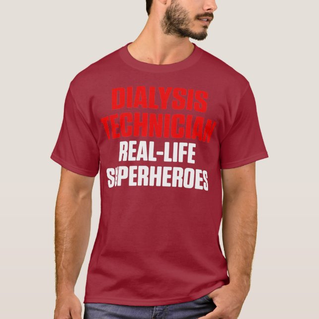 Dialystekniker Real Life Nephrology Tech T Shirt (Framsida)