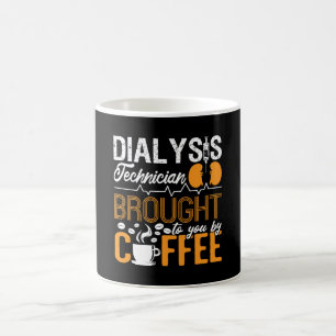 Dialystekniker som förvärvats av kaffetekniska sju kaffemugg