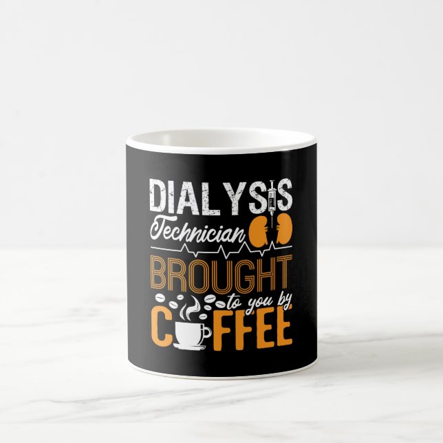 Dialystekniker som förvärvats av kaffetekniska sju kaffemugg (Center)