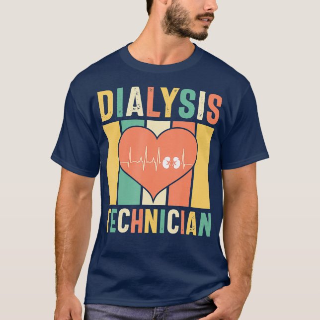 Dialystekniker Tech Week Nursing Nephrology T Shirt (Framsida)