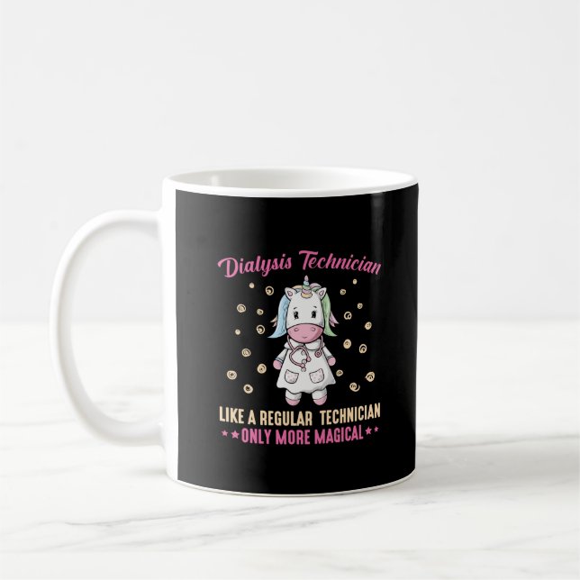 Dialystekniker Unicorn Nurse Nephrolog Kaffemugg (Vänster)