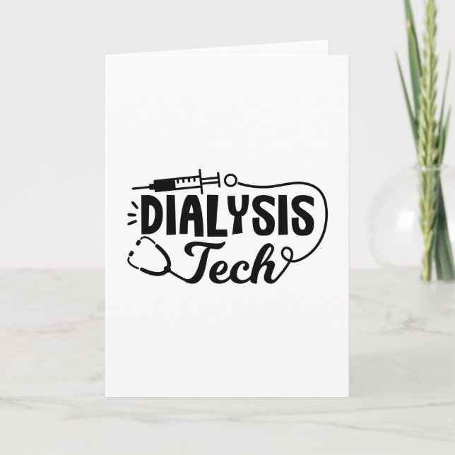 Dialysteknisk dialys Nefrologitekniker Kort (Framsida)