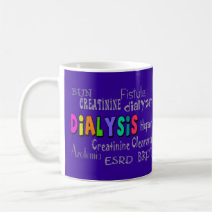 Dialysterologi ger lila Magnet i nyckelkedjan Kaffemugg