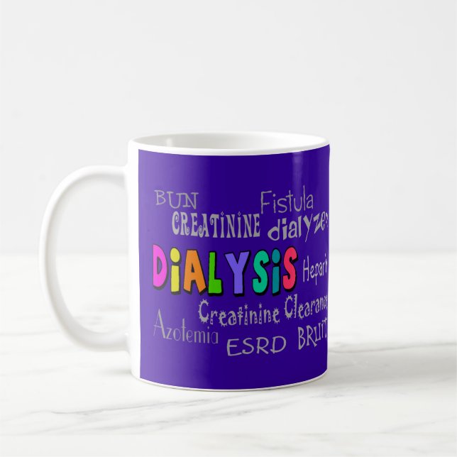 Dialysterologi ger lila Magnet i nyckelkedjan Kaffemugg (Vänster)