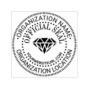 Diamant #2 Generisk Anpassad Officiell Sigill Nm P Självfärgande Stämpel