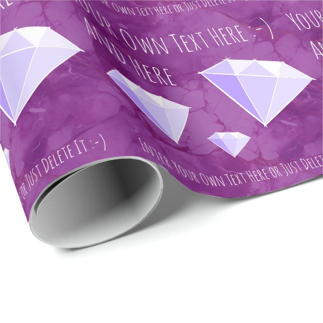 Diamant Ädelstenar Smycken Gåva Presentpapper (Rullad Hörn)