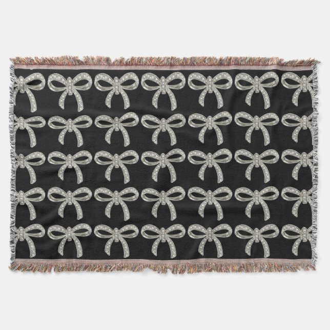 Diamant Bow Throw Blanket Filt (Framsidan)