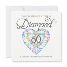 Diamant bröllop kärlek så stark hjärta akvarell