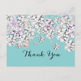 Diamant elegant tack du kort