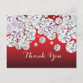 Diamant elegant tack du kort