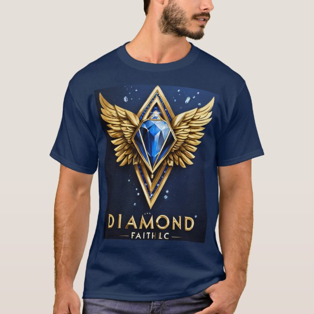 diamant Faith LLC Logotyp T-Shirt Design (Framsida)