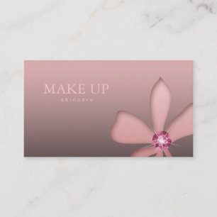 Diamant för blomma för rosor för Makeupkonstnä Visitkort