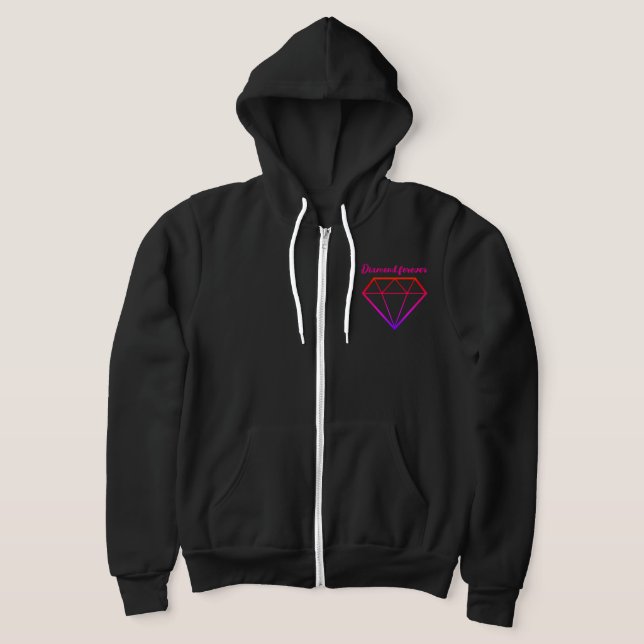 diamant för evigt hoodie t shirt (Laydown)