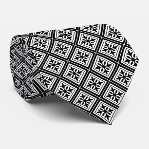 Diamant Geometric Black & White Bröllop Slips