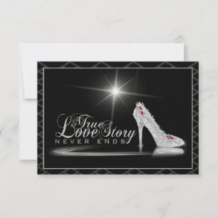 Diamant Glass Slipper tackkort Tack Kort