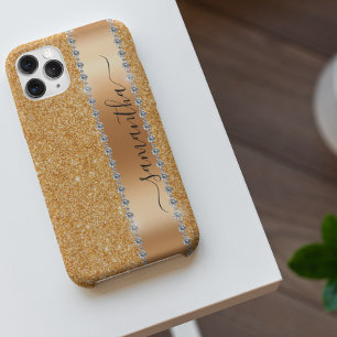 Diamant Glitter Glitter kalligrafi Namn Koppar