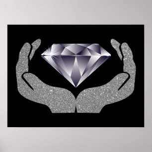 Diamant Hand Poster